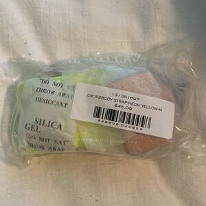 NWT MZ Wallace Neon yellow cross body strap